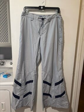 Kik Girl Rave Pants Womens Wide Leg Drawstring Waist Bell Bottom Flare Leg Y2k 9